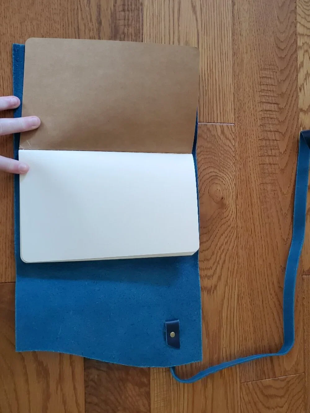 BNNU Portland Leather Goods Large Caspian Leather Wrap Journal